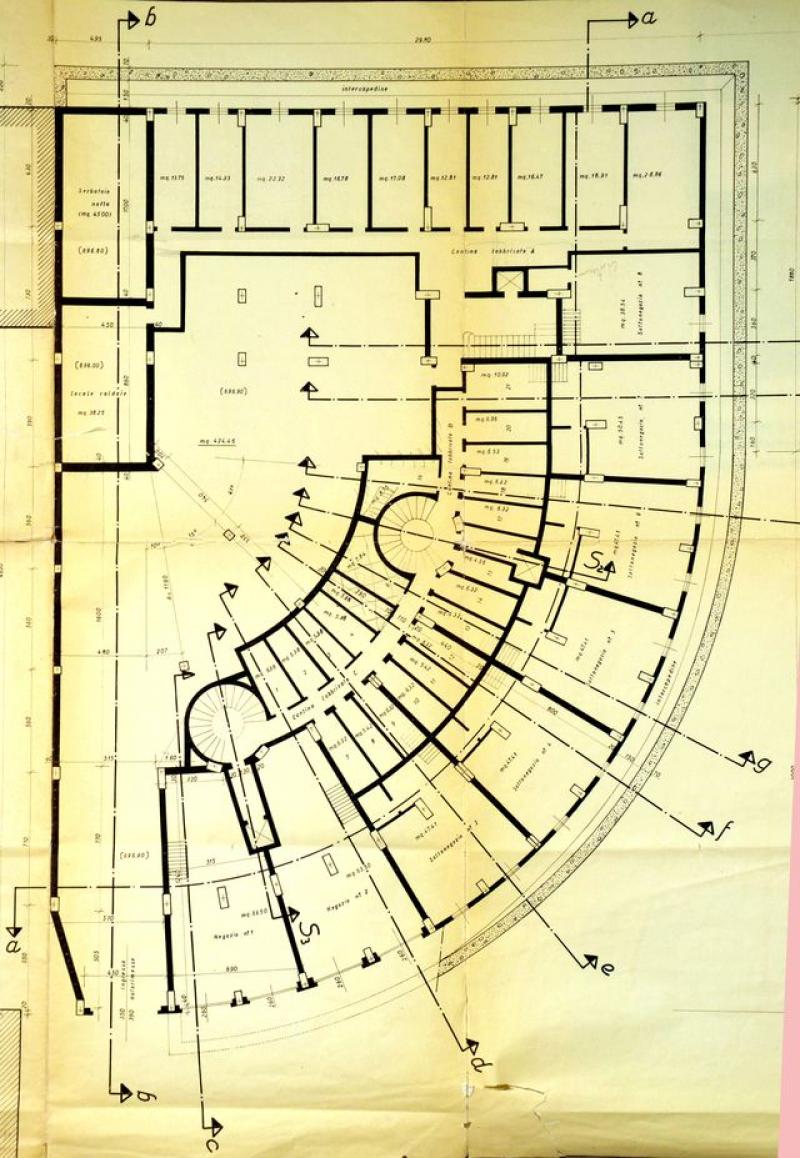 pianta piano interrato (1957)