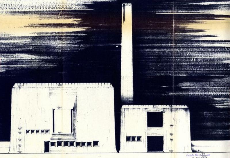prospetto laterale lato canonica (1970)
