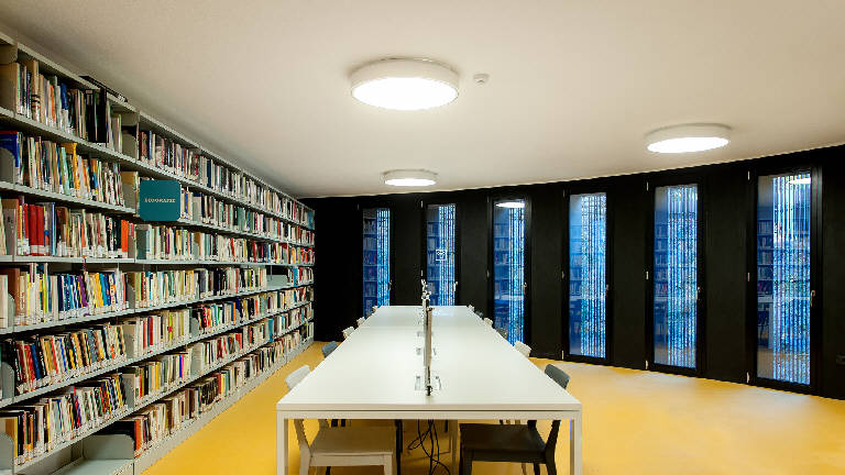 Scorcio della nuova sala di consultazione al piano interrato